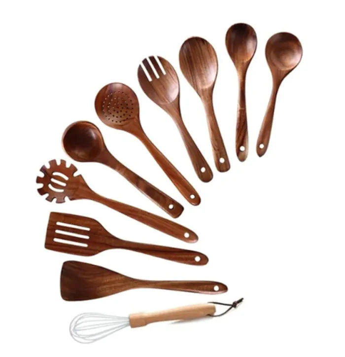 7-Piece Wooden Kitchen Utensil Set