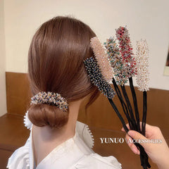 Crystal Hair Bun Maker for Easy Hairstyles (Women)