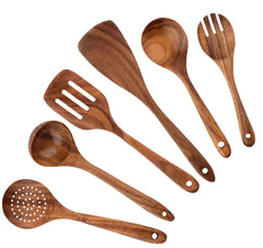 7-Piece Wooden Kitchen Utensil Set